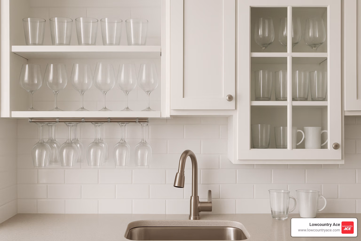 drinking glass storage ideas