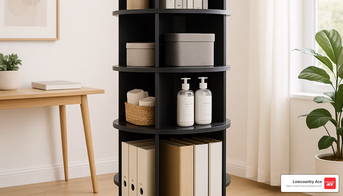 swivel storage tower