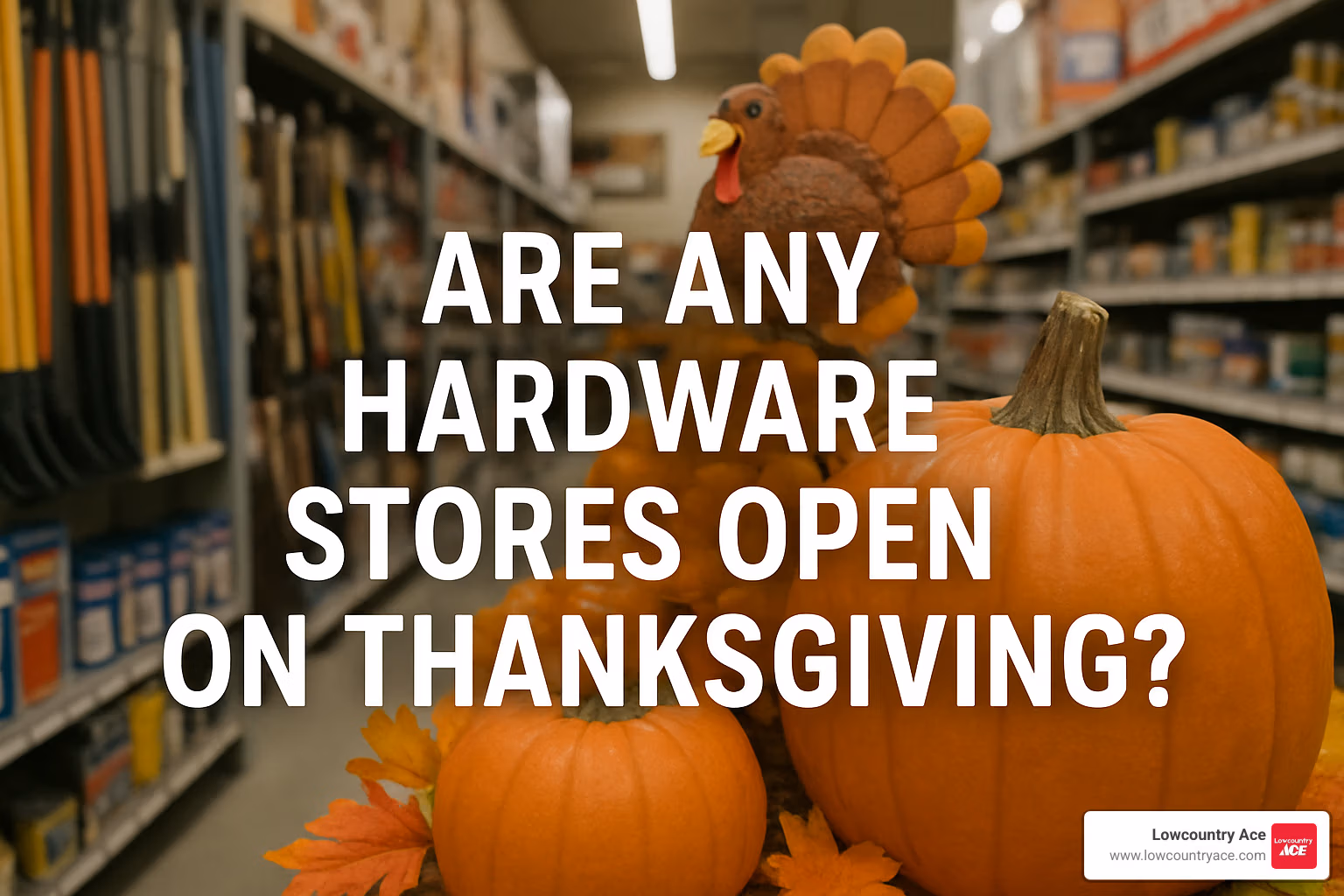 are any hardware stores open on thanksgiving