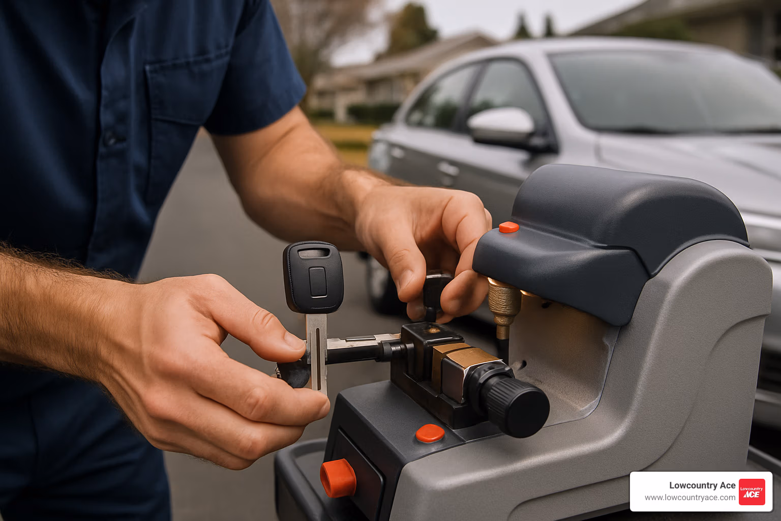Emergency car key cutting
