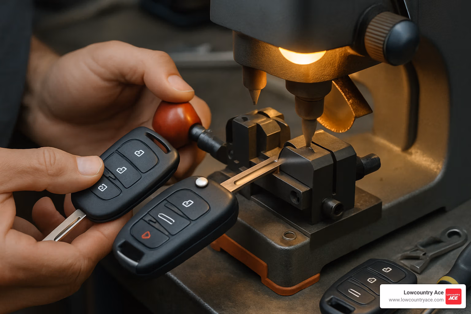 DIY car key cutting